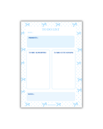 Bloc-notes TO DO LIST