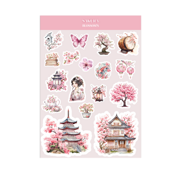 Planche de stickers Sakura