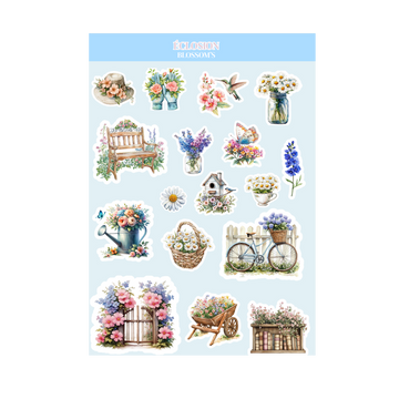 Planche de stickers Eclosion