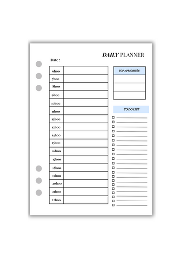 Daily planner ( Recto-Verso )