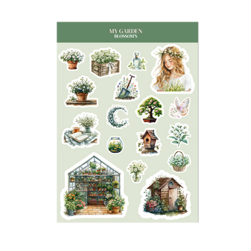 Planche de stickers My Garden