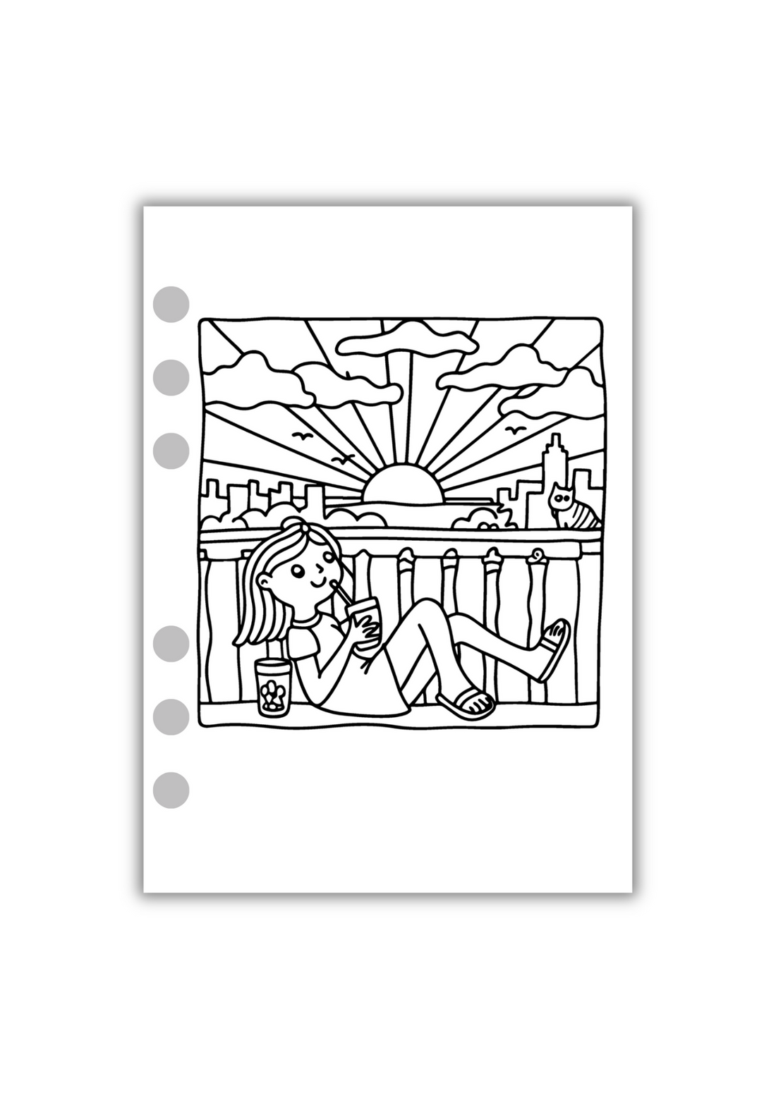 Coloriage cocooning