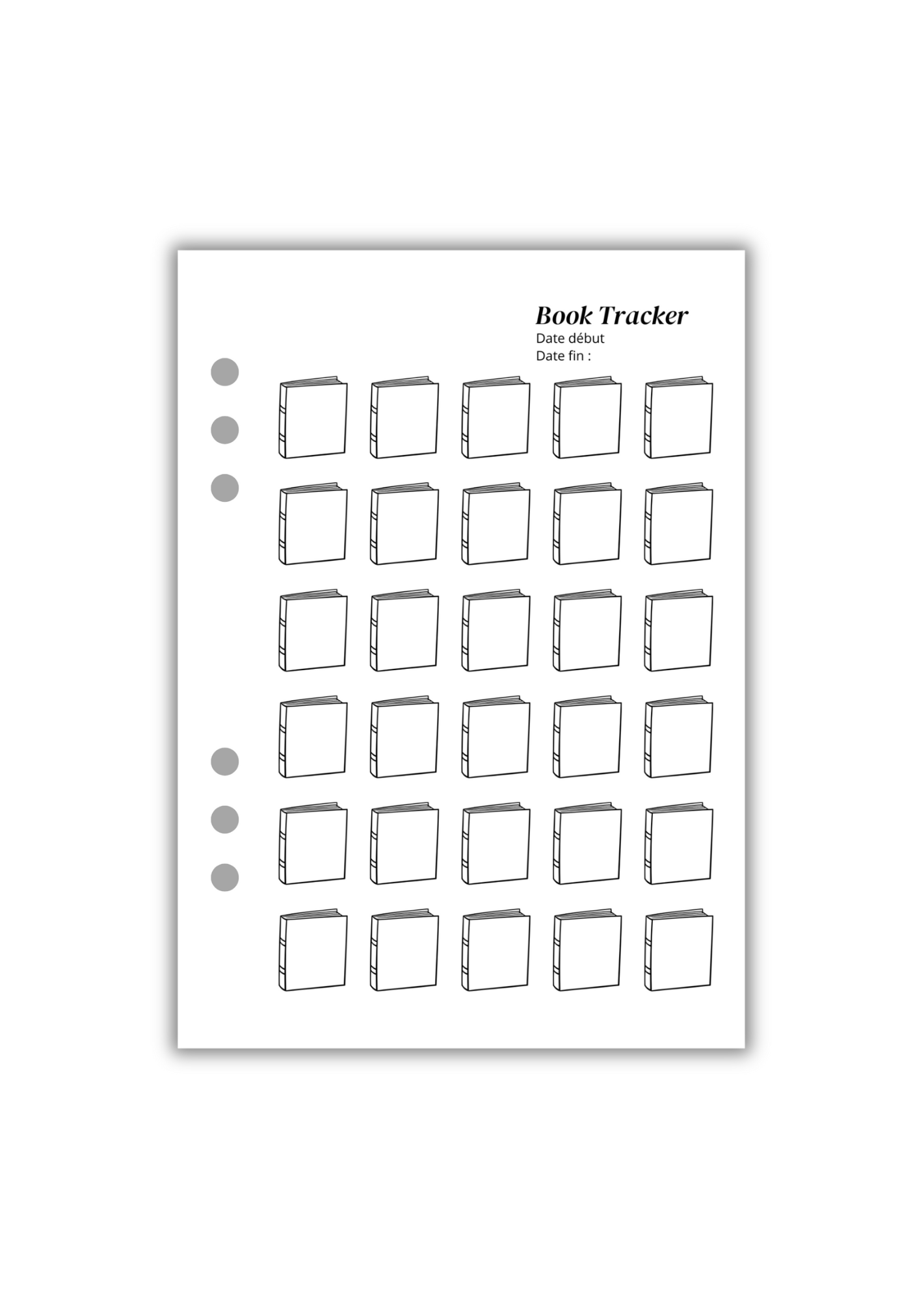 Page Book Tracker (Recto-Verso)
