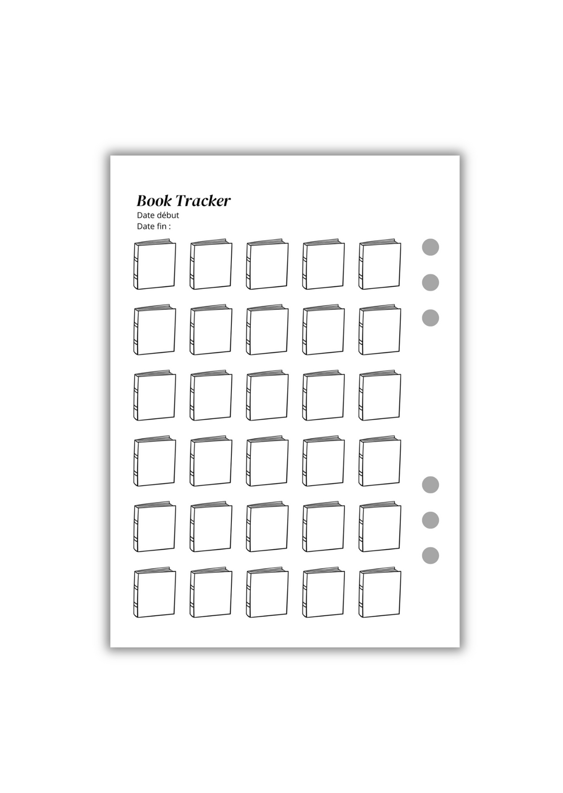 Page Book Tracker (Recto-Verso)