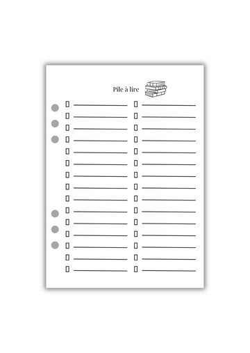 Page Pile à Lire (Recto-Verso)