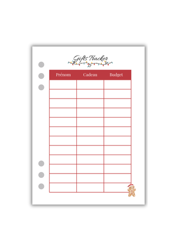 Page Gifts Tracker (Recto-Verso)