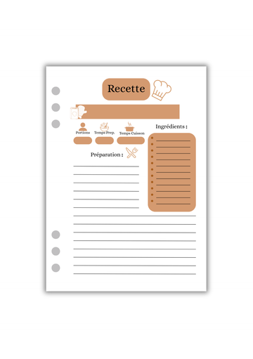 Page Recette (Recto-Verso)