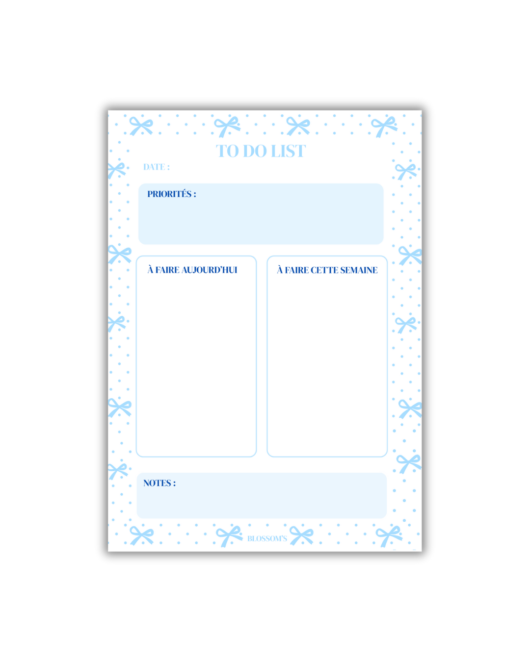 Bloc-notes TO DO LIST