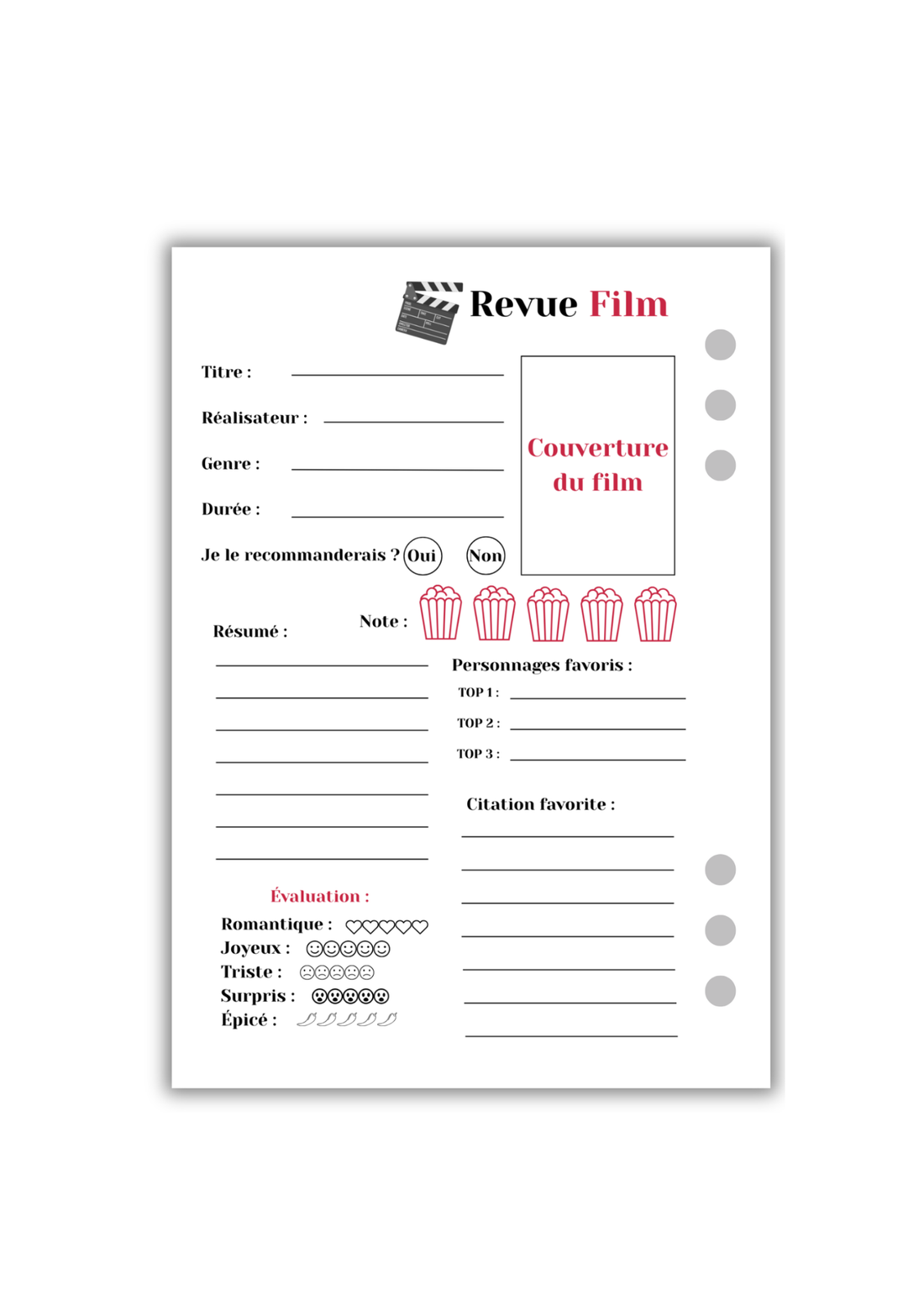 Page Revue Film (Recto-Verso)