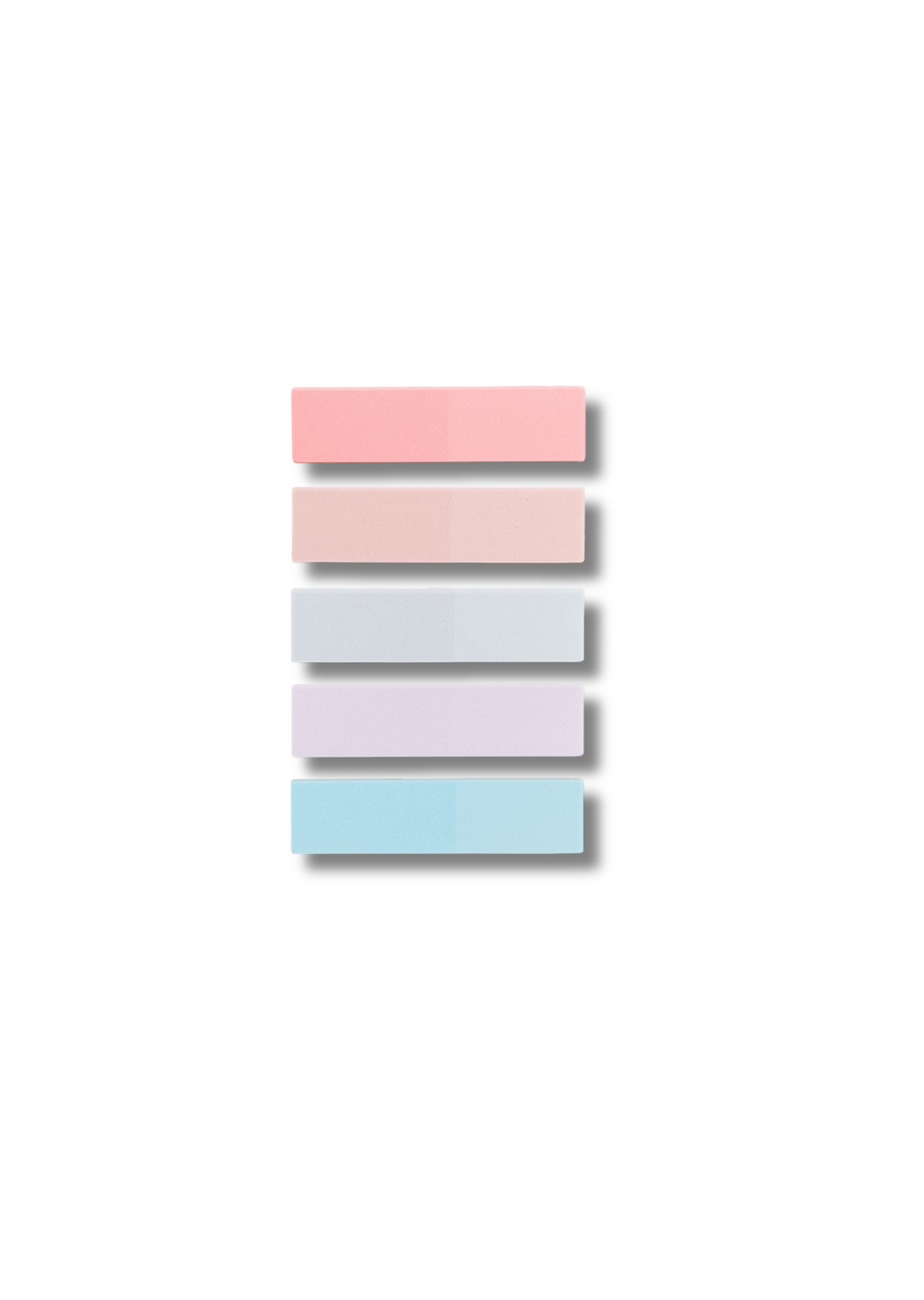Notes adhésives transparentes colorées